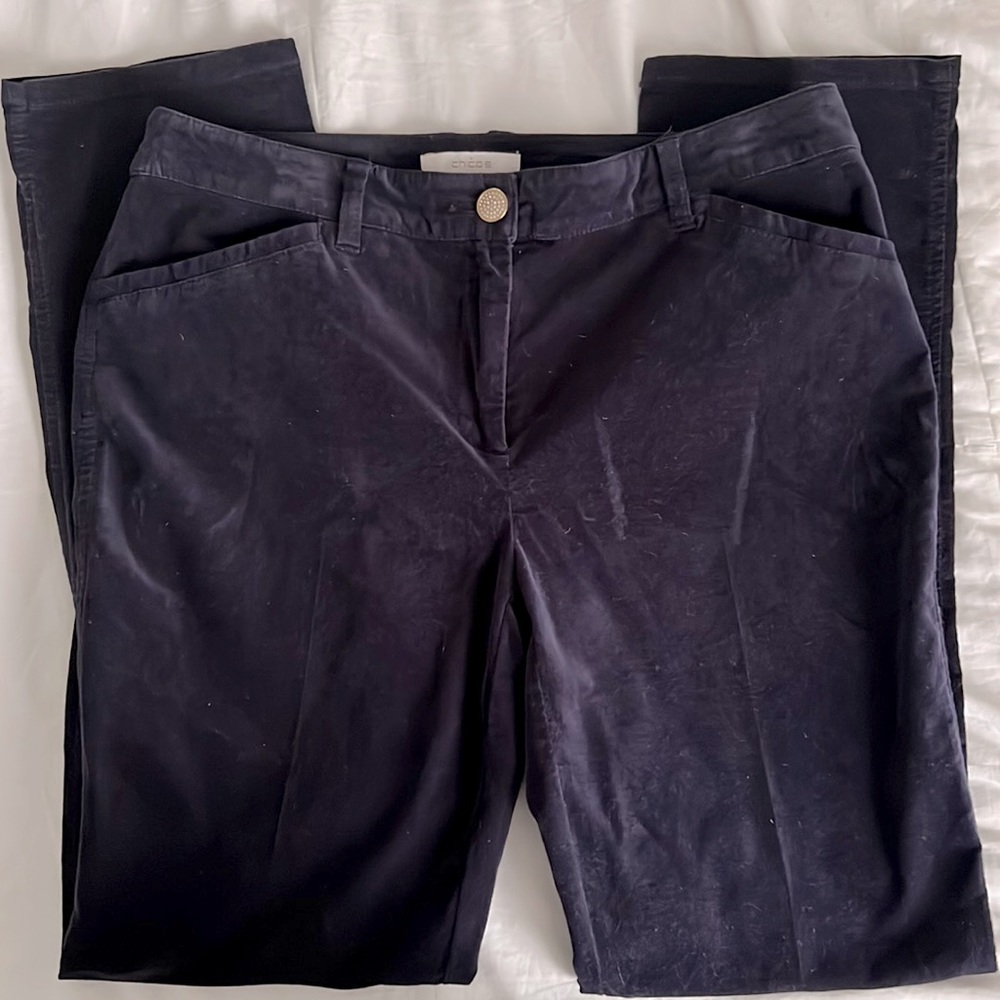 Chicos velvet pants
